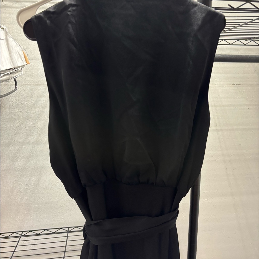 Veronica Beard Black Tie Front Sheath Cocktail Dress